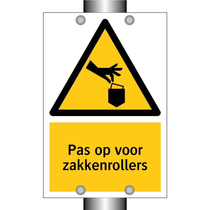 Pas op voor zakkenrollers