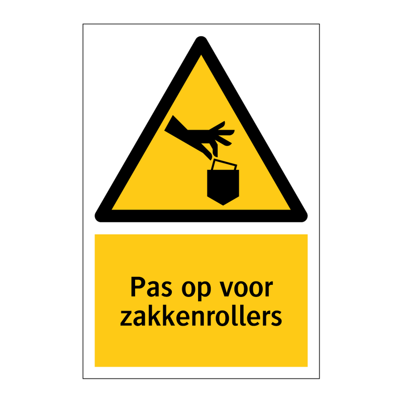 Pas op voor zakkenrollers