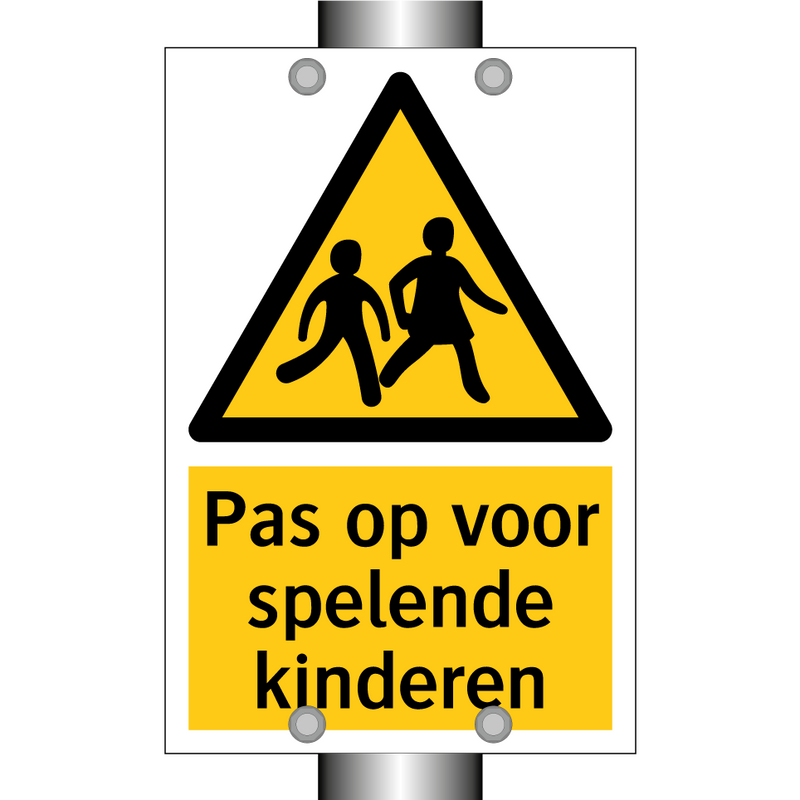 Pas op voor spelende kinderen
