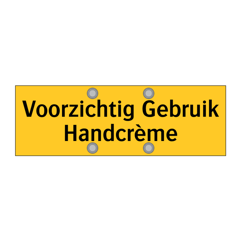 Voorzichtig Gebruik Handcrème
