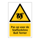 Pas op voor de Staffordshire Bull Terrier