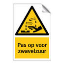 Pas op voor zwavelzuur
