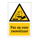 Pas op voor zwavelzuur