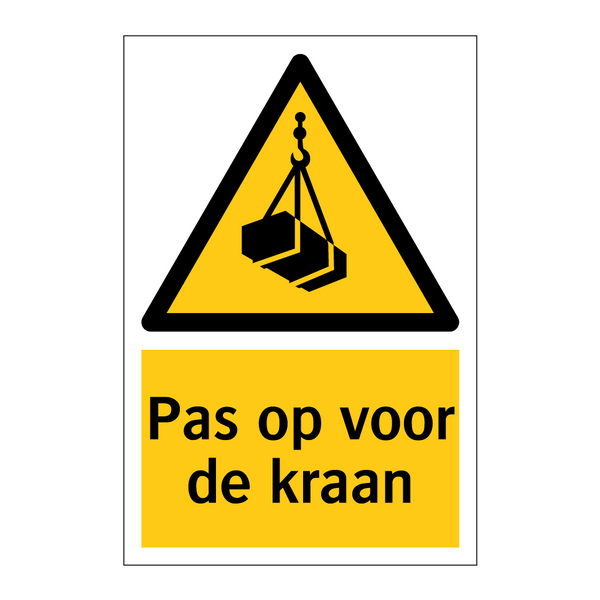 Pas op voor de kraan