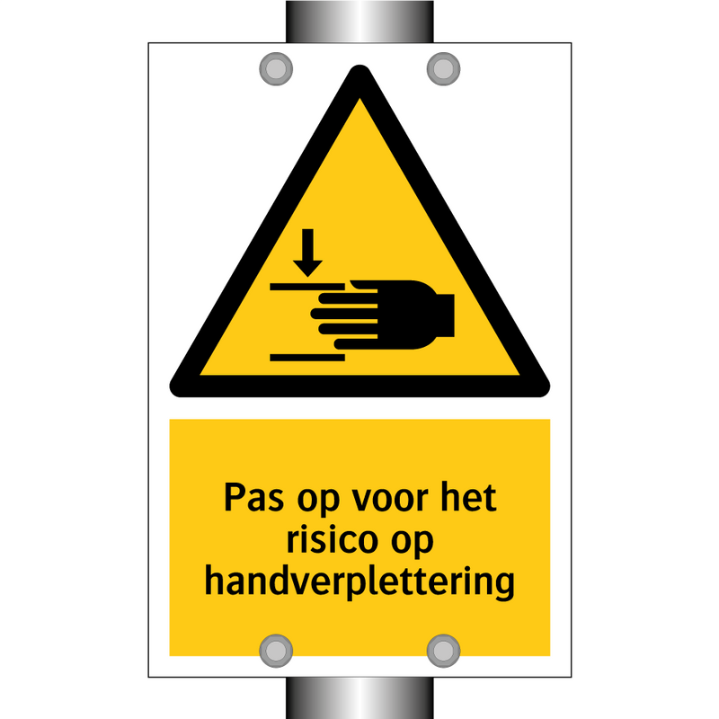 Pas op voor het risico op handverplettering