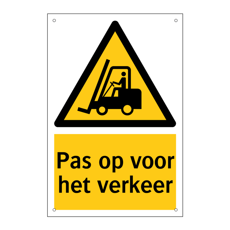 Pas op voor het verkeer
