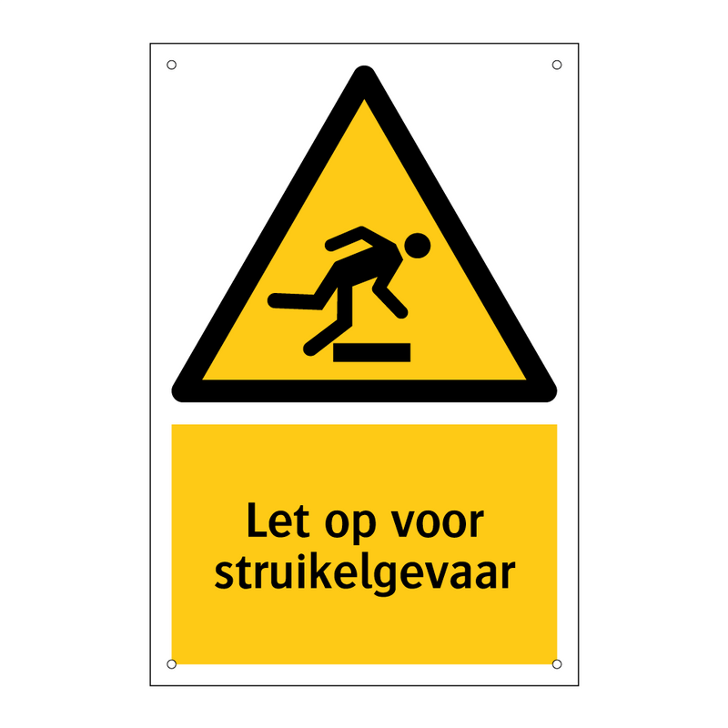 Let op voor struikelgevaar