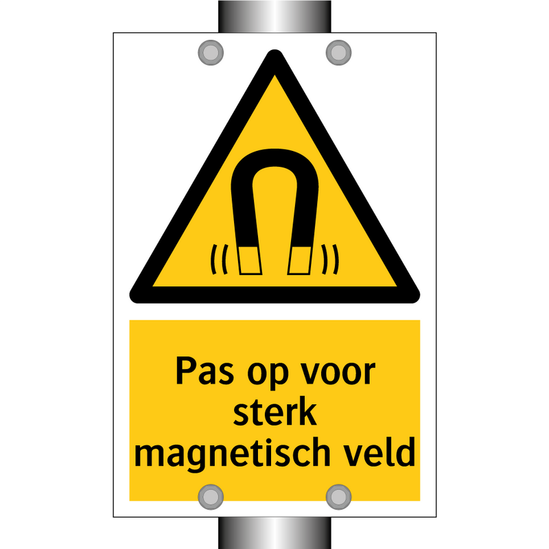 Pas op voor sterk magnetisch veld