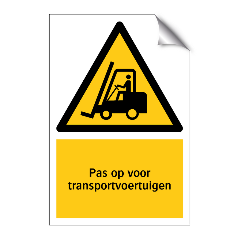 Pas op voor transportvoertuigen