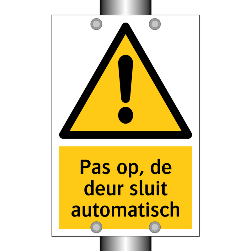 Pas op, de deur sluit automatisch