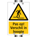 Pas op! Verschil in hoogte