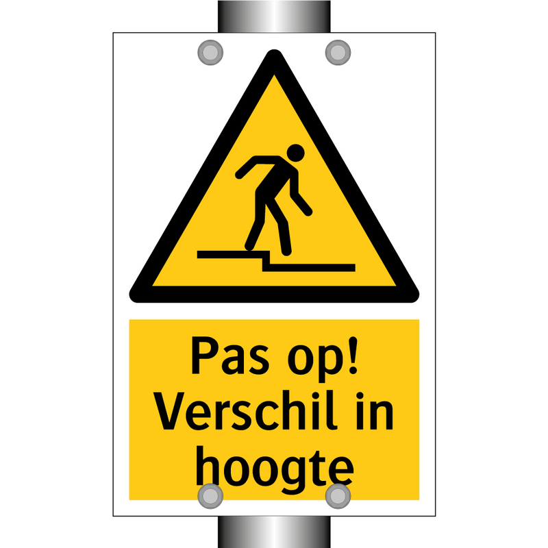 Pas op! Verschil in hoogte