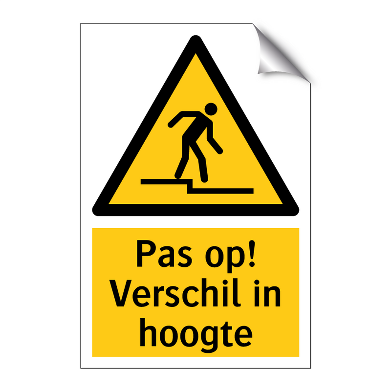 Pas op! Verschil in hoogte