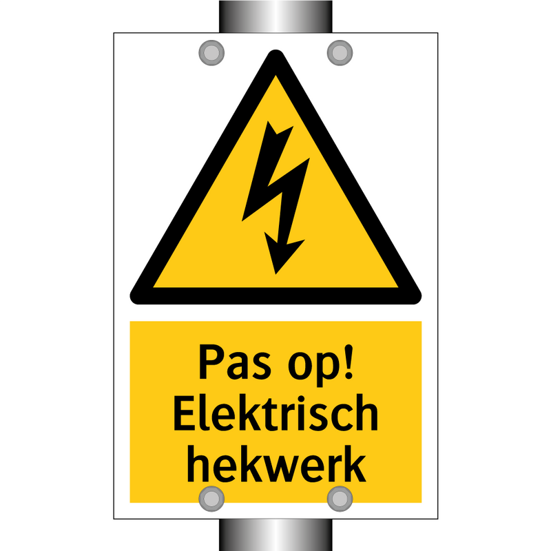 Pas op! Elektrisch hekwerk