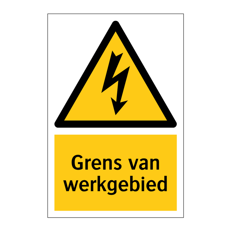 Grens van werkgebied