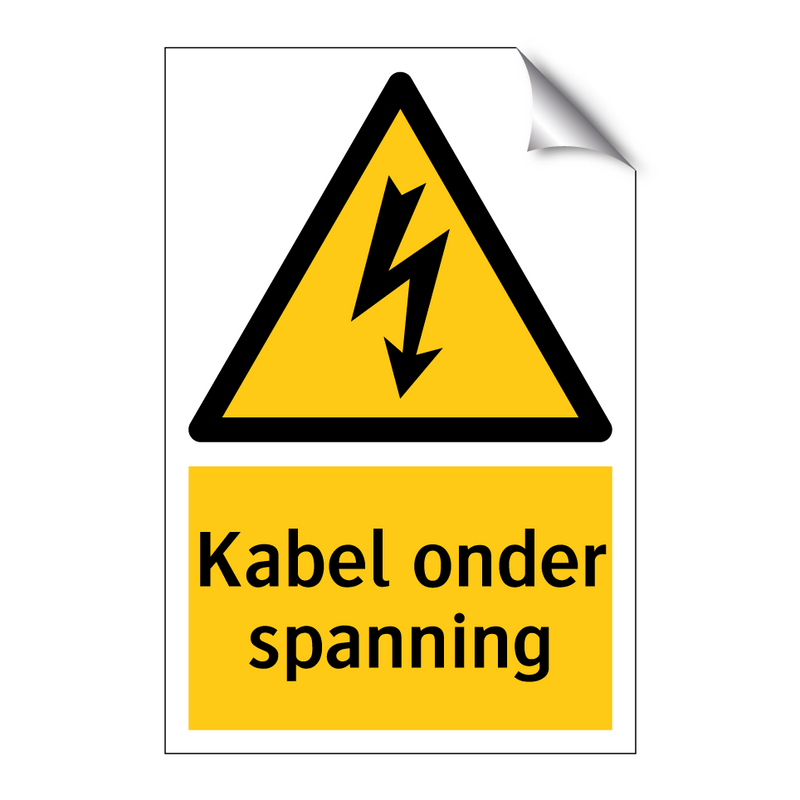Kabel onder spanning