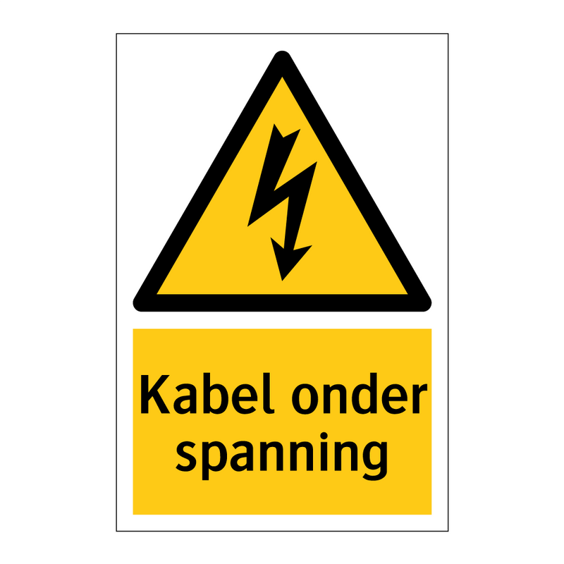Kabel onder spanning