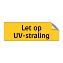Let op UV-straling