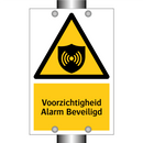 Voorzichtigheid Alarm Beveiligd