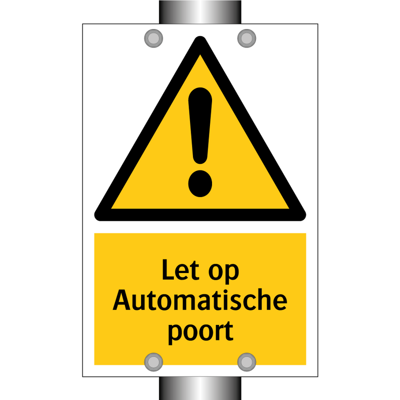 Let op Automatische poort