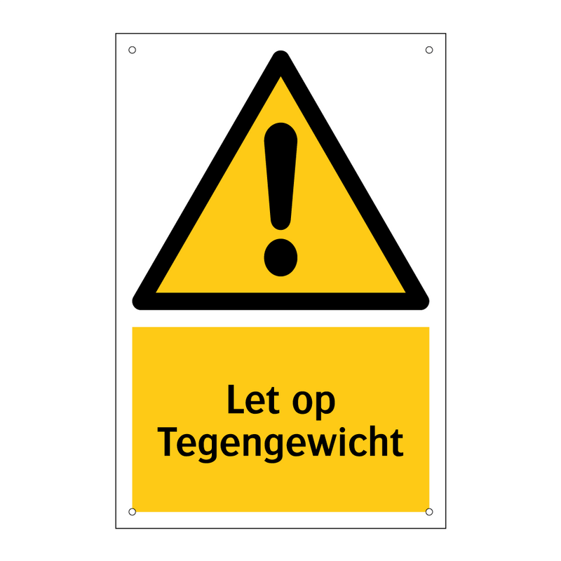 Let op Tegengewicht