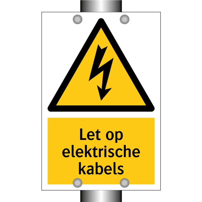 Let op elektrische kabels