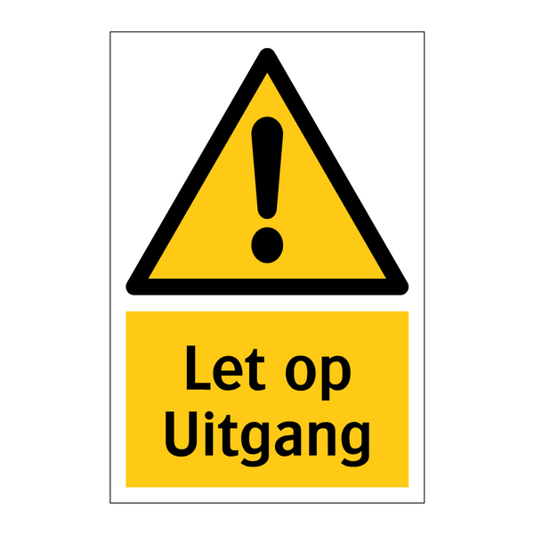 Let op Uitgang