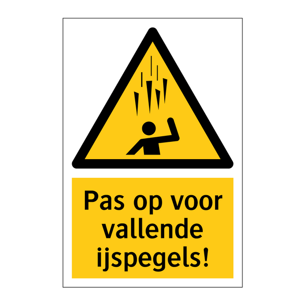 Pas op voor vallende ijspegels!