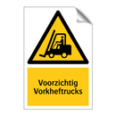 Voorzichtig Vorkheftrucks