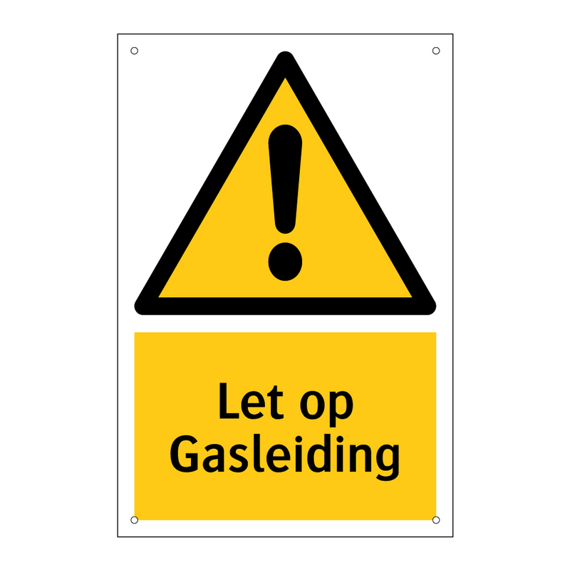 Let op Gasleiding