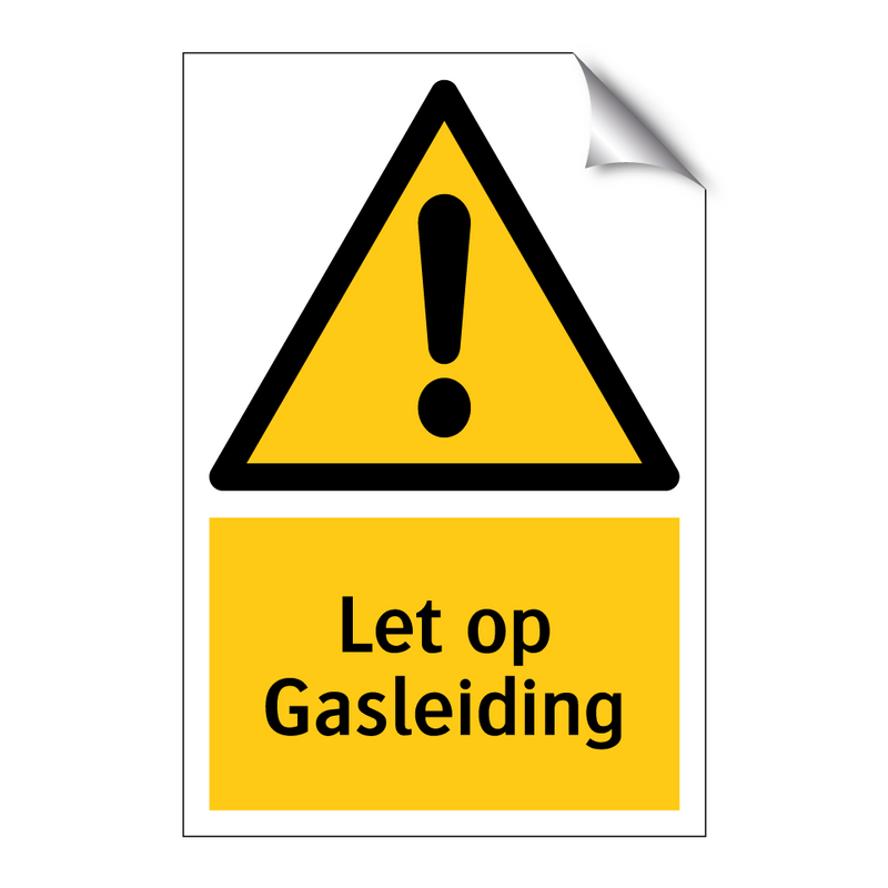 Let op Gasleiding