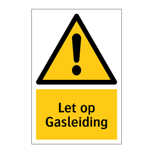 Let op Gasleiding