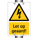 Let op geaard!