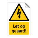 Let op geaard!