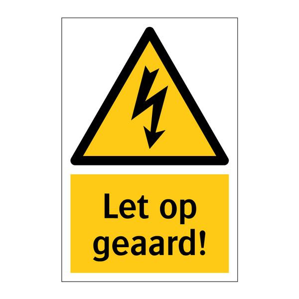 Let op geaard!