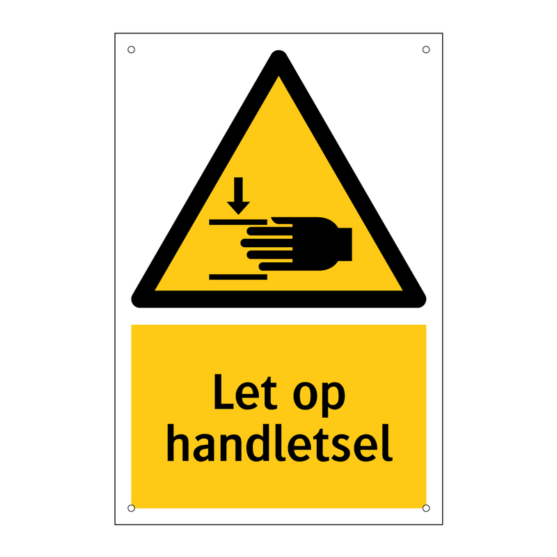 Let op handletsel