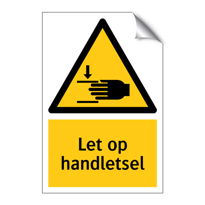 Let op handletsel
