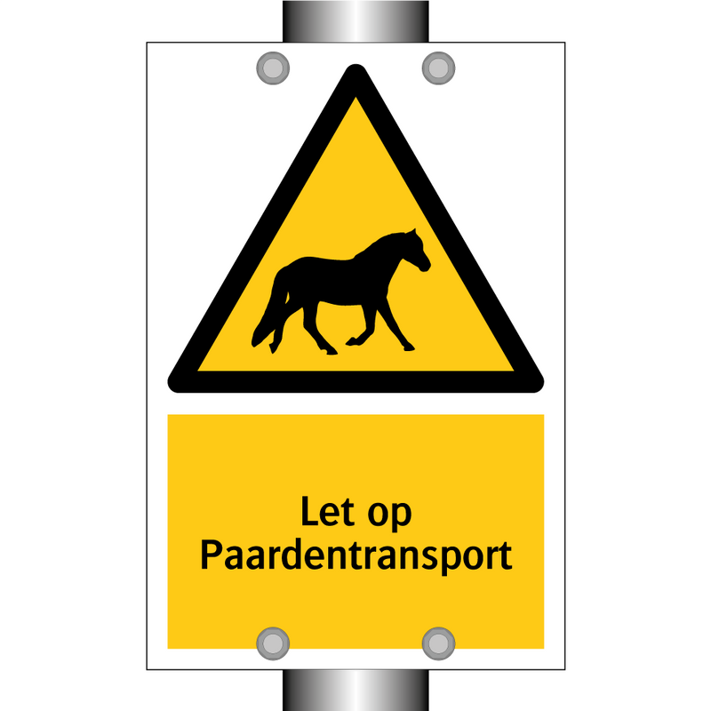 Let op Paardentransport