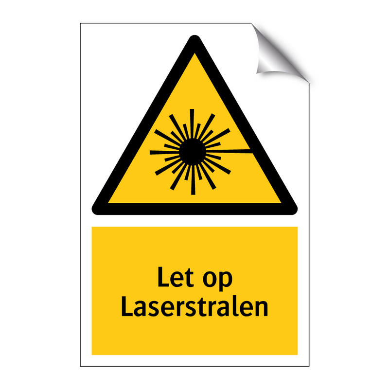 Let op Laserstralen