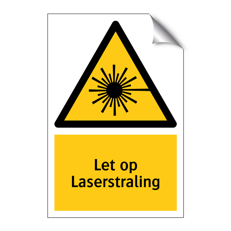 Let op Laserstraling