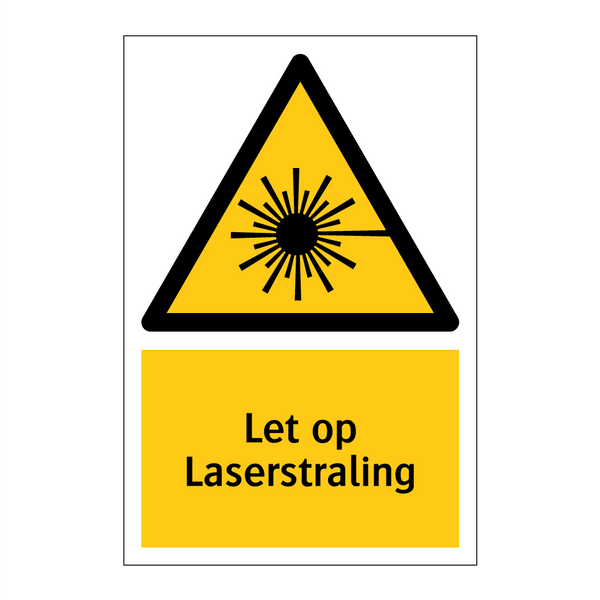 Let op Laserstraling