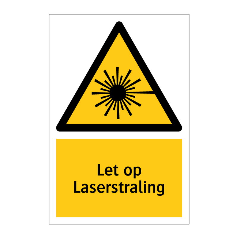 Let op Laserstraling