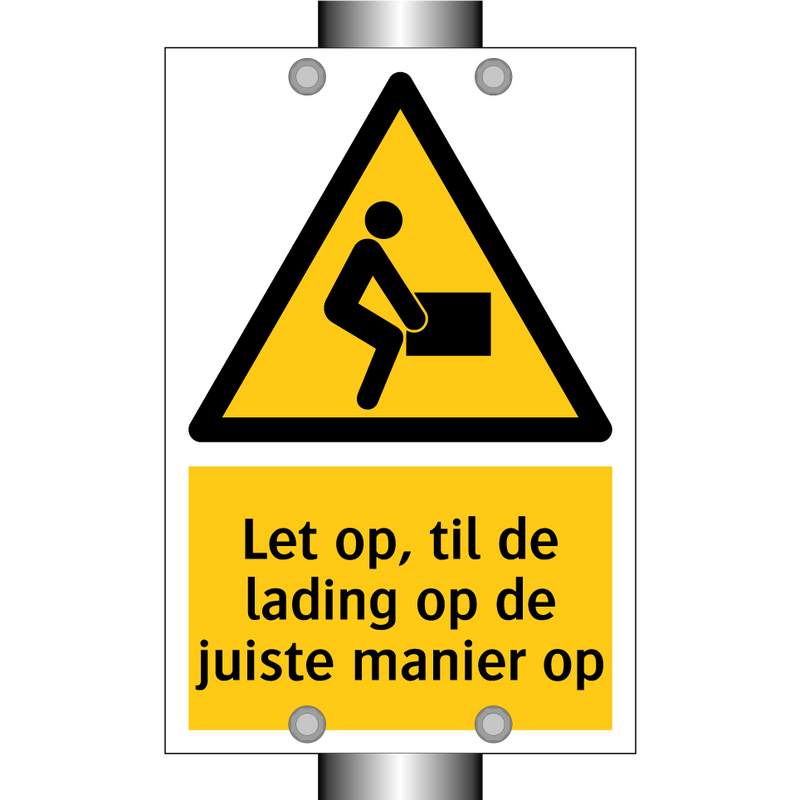 Let op, til de lading op de juiste manier op