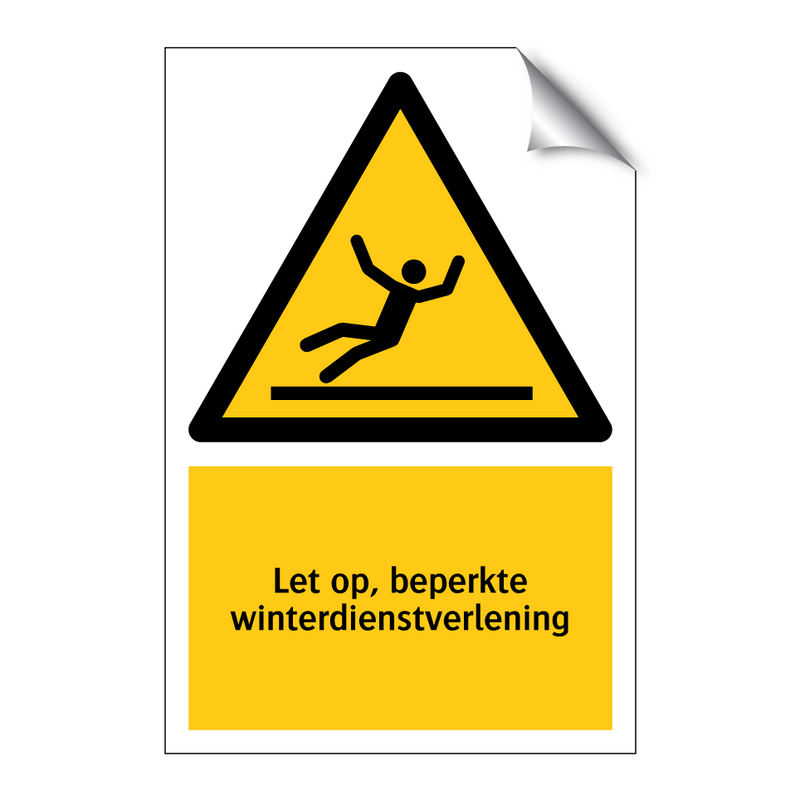 Let op, beperkte winterdienstverlening