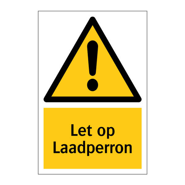 Let op Laadperron