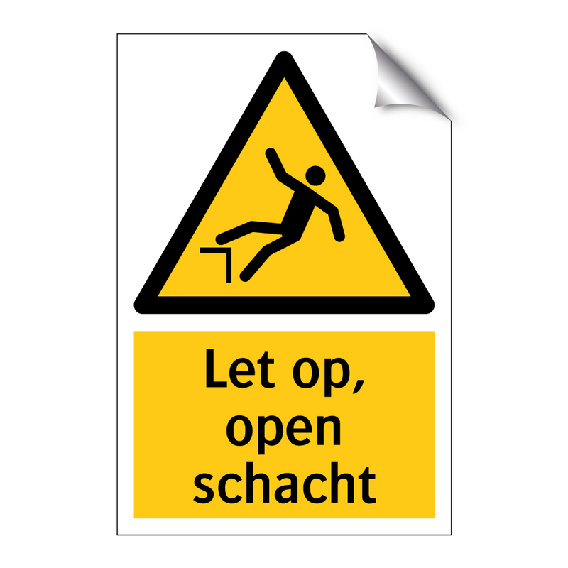 Let op, open schacht
