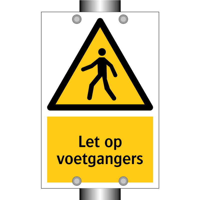 Let op voetgangers