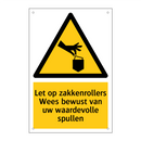 Let op zakkenrollers Wees bewust van uw waardevolle spullen