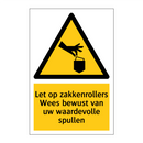 Let op zakkenrollers Wees bewust van uw waardevolle spullen