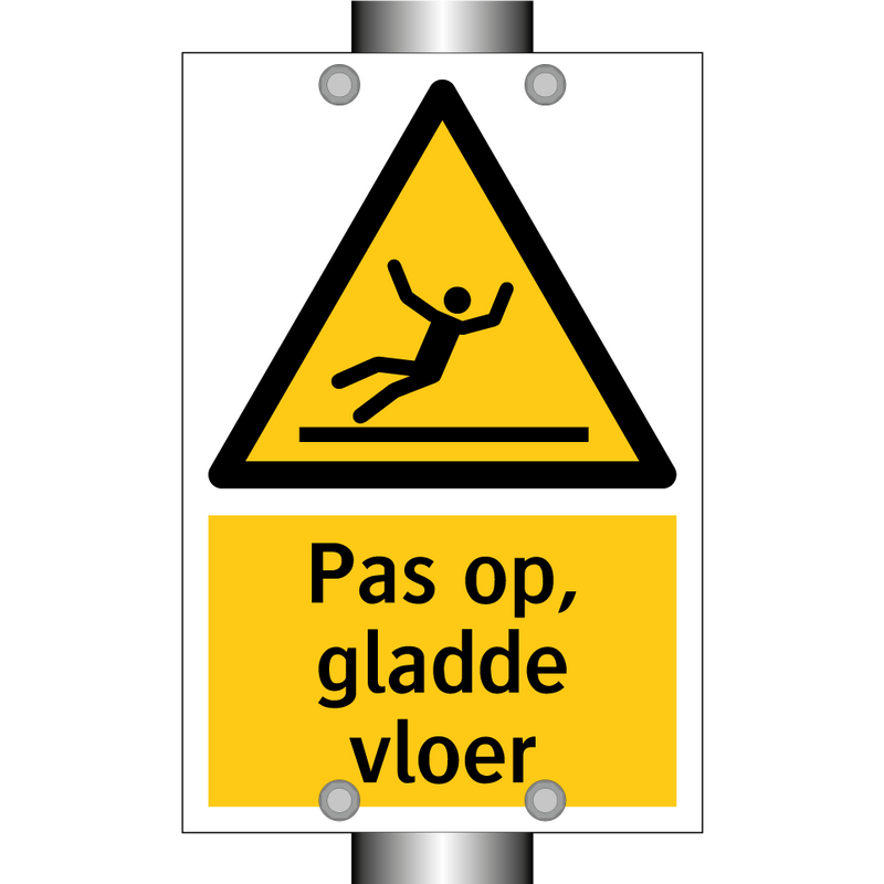 Pas op, gladde vloer